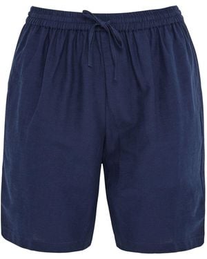 Evans Linen Shorts - Blue
