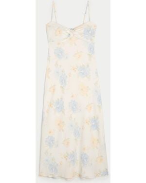 Hollister Crepe Slip Maxi Dress - White