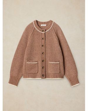 White Stuff Justine Wool Blend Cardigan - Natural