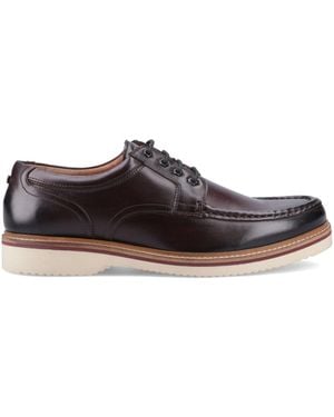 Base London Langdon Apron Toe Leather Shoes - Brown
