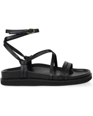 Bobbies Salina Flat Sandals - Black