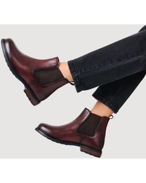 Jones Bootmaker Jones Bootmaker Mayah Leather Chelsea Boots - Blue
