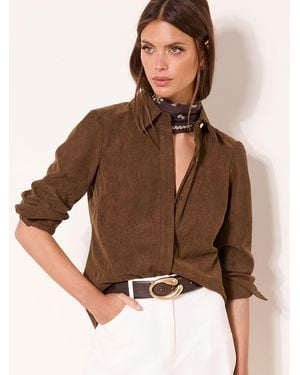 Lipsy Cord Shirt - Brown
