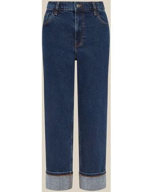 Monsoon Tabitha Turn Up Jeans - Blue