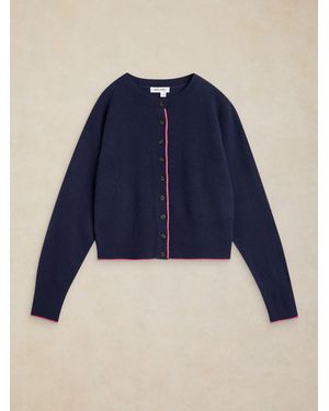 White Stuff Kylie Cashmere Cardigan - Blue