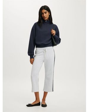Cotton On Capri Fleece Sweatpants - Blue