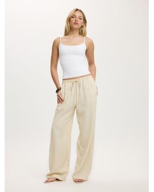 Cotton On Haven Wide Leg Pants - Natural