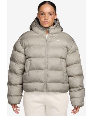 Nike Cream Classic Puffer Jacket - Grey