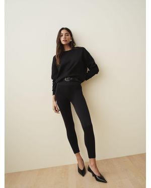Spanx Shape Ribbed Knit Leggings - Natural