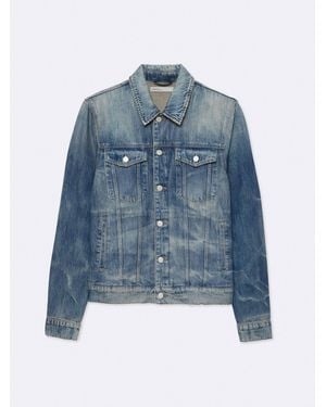 AllSaints Allsaints Fitted Trucker Jacket - Blue