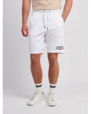 Jack Wills Sports Team Loopback Shorts - White