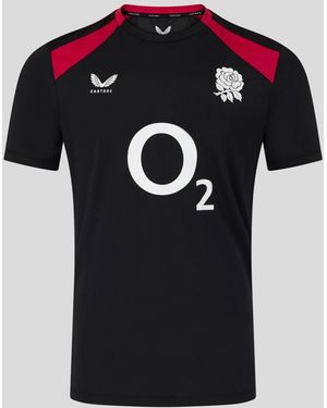 Castore England Rugby Performance Short Sleeve T-Shirt - Black
