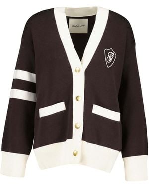 GANT Varsity Cardigan - Black