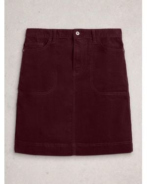 White Stuff Tia Cord Skirt - Purple