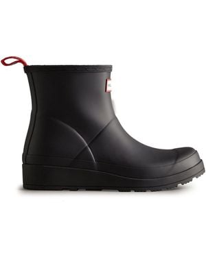HUNTER Play Nebula Short Wellies - Black