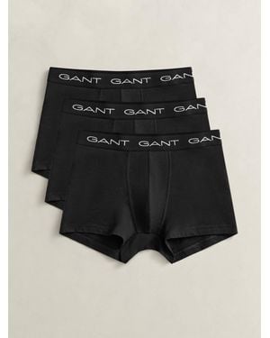 GANT Stretch Cotton Boxers 3 Pack - Black