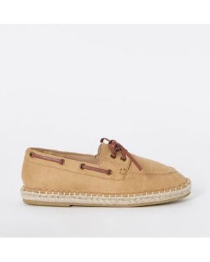 Simply Be Extra Wide Fit Boat Shoe Espadrilles - White