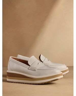 Russell & Bromley Blakelow Flatform Loafers - Natural