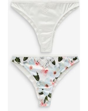 Ted Baker Brazillian Knickers 2 Pack - White