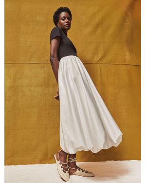 Ro & Zo Lucinda Mixed Media Dress - Black