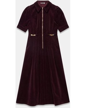 Mint Velvet Corduroy Maxi Dress - Purple