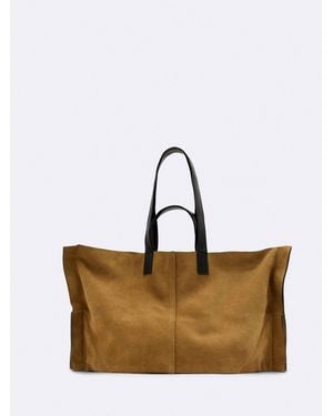 AllSaints Allsaints Lutece Suede Tote - White