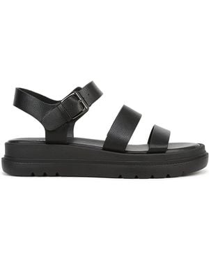 Naturalizer Avenue Wide Fit Toe Post Sandals - Black