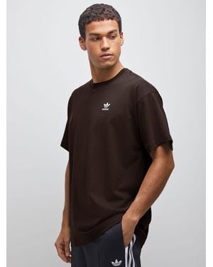 adidas Originals Trefoil Essentials Oversized T-Shirt - Brown
