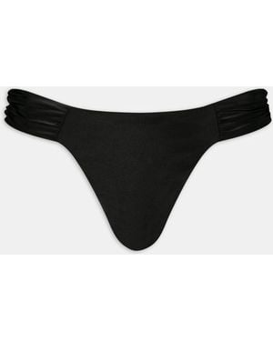 Tala Gathered Side Bikini Briefs - Black