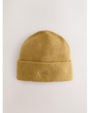 Self Knitted Beanie Hat - Natural