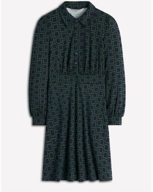 Boden Orla Short Jersey Shirt Dress - Green