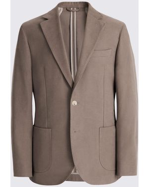 Moss Brushed Cord Jacket - Brown