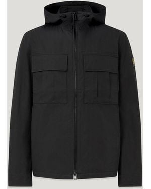 Belstaff Container Hooded Overshirt - Black