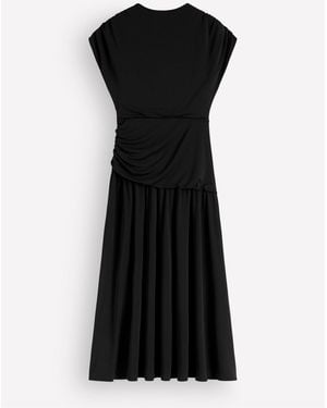 Boden Drape Jersey Crepe Maxi Dress - Black