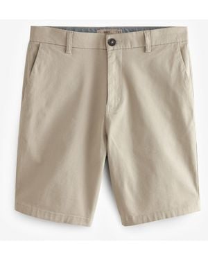 Next Slim Fit Stretch Chinos Shorts - White