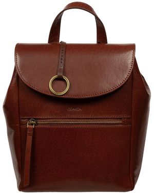 Conkca Belle Leather Backpack - Brown