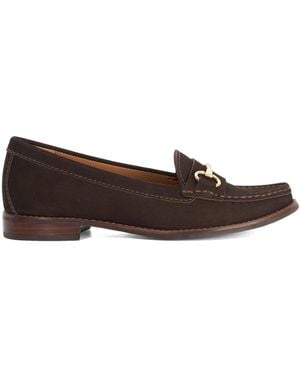 Dune Wide Fit Glenny Loafers - Brown