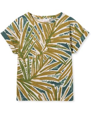 Celtic & Co. Slub Jersey Grown On Sleeve T-Shirt - Green