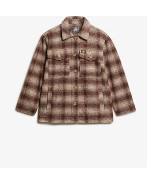 Superdry Heavyweight Unlined Overshirt - Brown