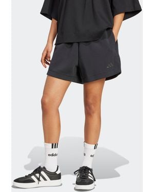 adidas Soft Lux Loose Shorts - Black