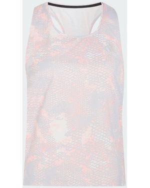 adidas Adi365 Run Animal Print Iconic Vest - Pink