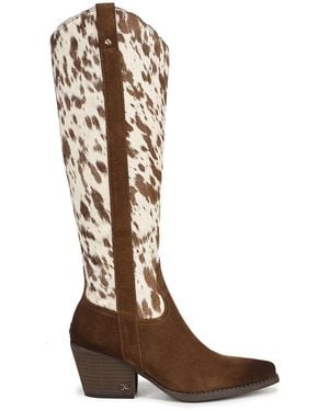 Sam Edelman Wyatt Regular Fit Knee High Western Boots - Brown