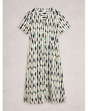 White Stuff Iris Linen Dress - White