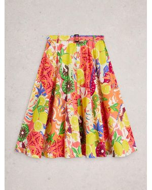White Stuff Darcie Midi Skirt - Yellow