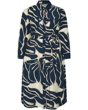 Evans Durchgeknöpftes Hemdkleid - Blau