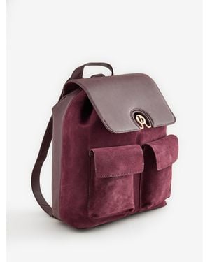Ted Baker Leather Backpack - Purple