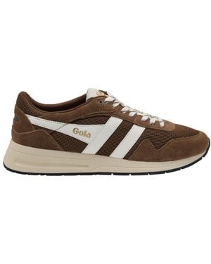 Gola Delta Lace-Up Sneakers - Brown