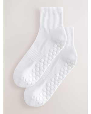 Next Pilates Gripper Socks 2 Pack - White
