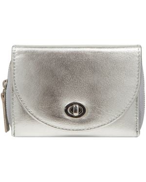 Pure Luxuries Belle Leather Purse - Gray