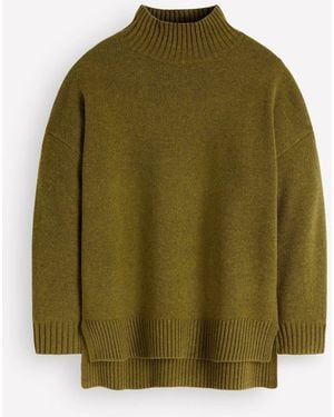Boden Marta Longline Merino Sweater - Green